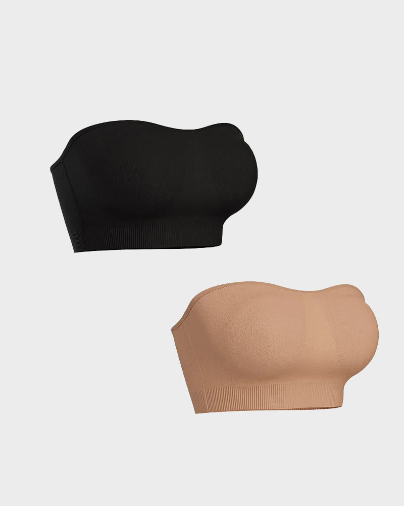 Non-Slip Bandeau Seamless Wireless Strapless Bra