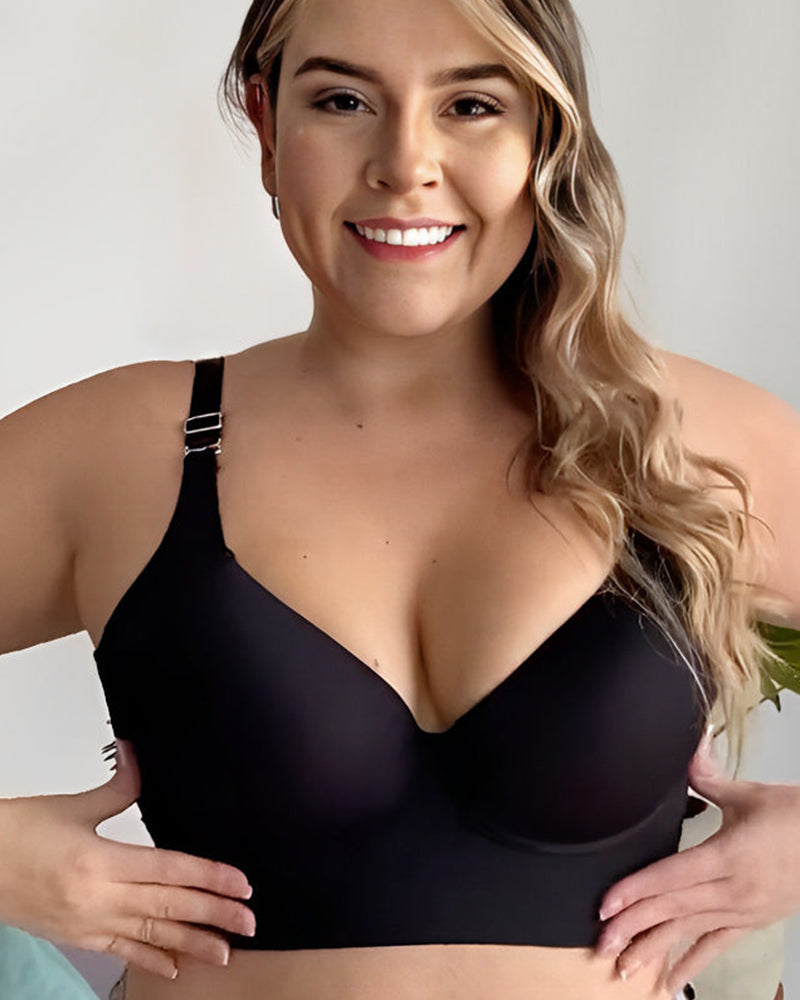 Sujetador push-up que suaviza la espalda SheCurve® - Negro y beige (PAQUETE DE 2)