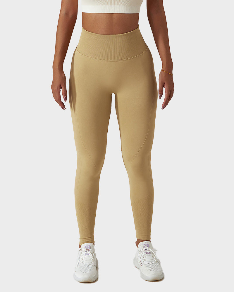 Leggings de fitness respirants en tricot sans couture pour soulever les fesses