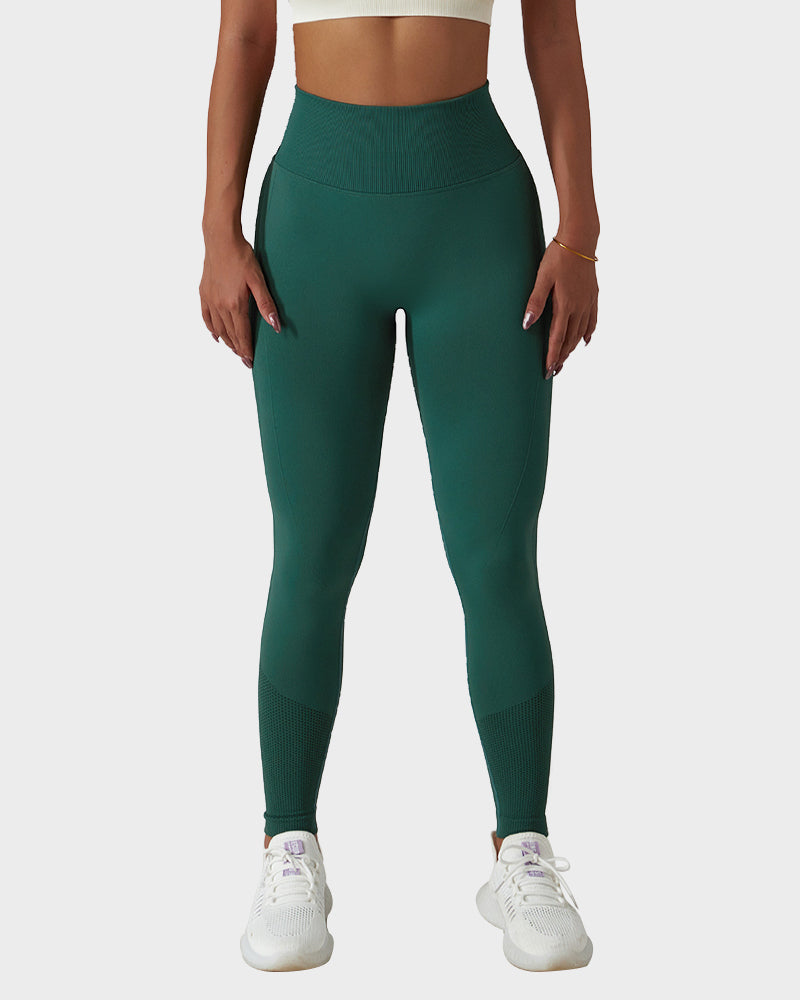 Leggings de fitness respirants en tricot sans couture pour soulever les fesses