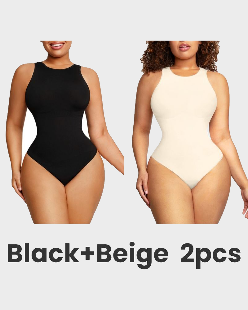 Body sculptant sans manches à col ras du cou SheCurve® Shapewear 