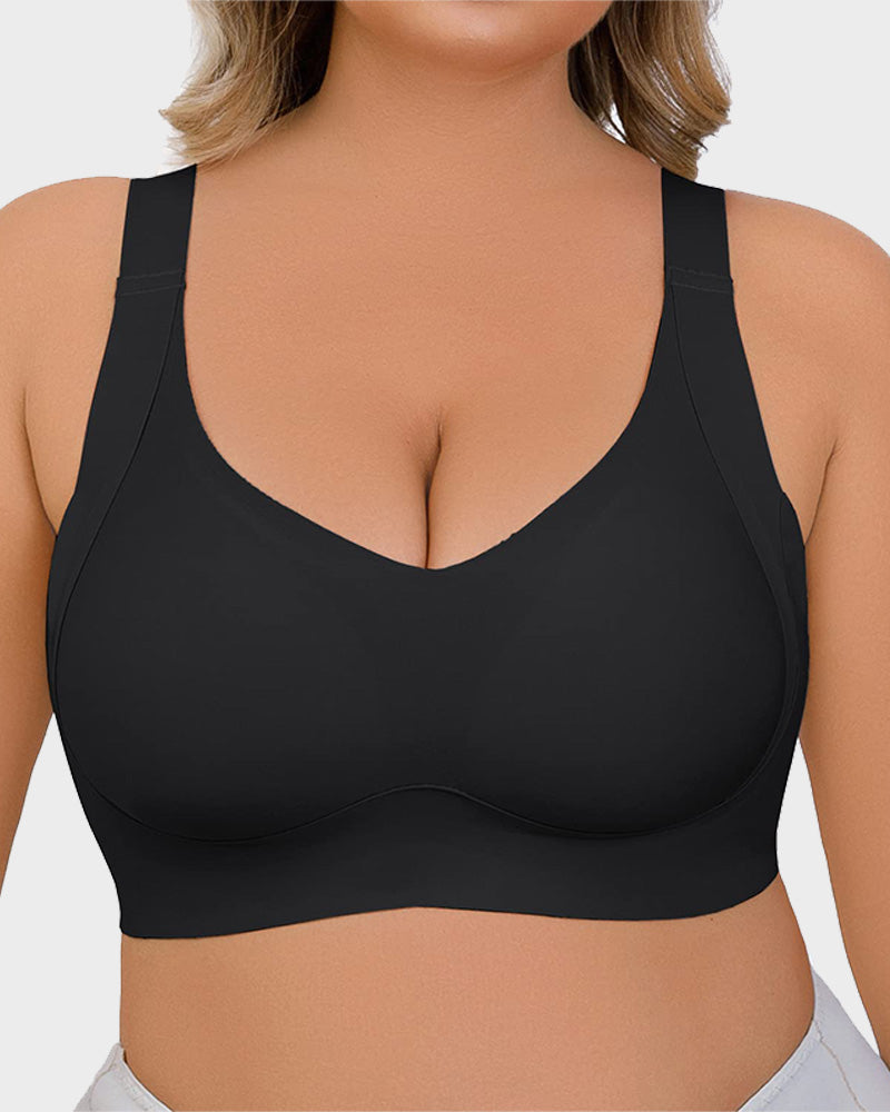 Soutien-gorge gainant sans fil Shecurve®-Daily Comfort-NOIR+GRIS+PEAU