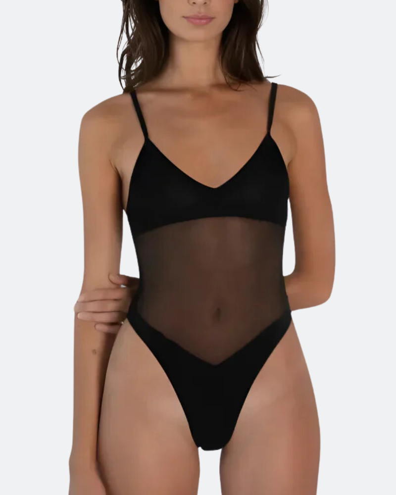 SheShape One-Piece Tan Through Swimsuit