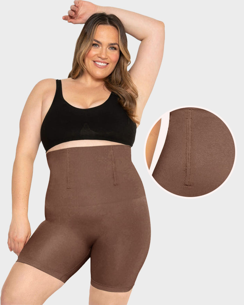 SheShape® Comfort High-Waist Boned Shapewear Shorts