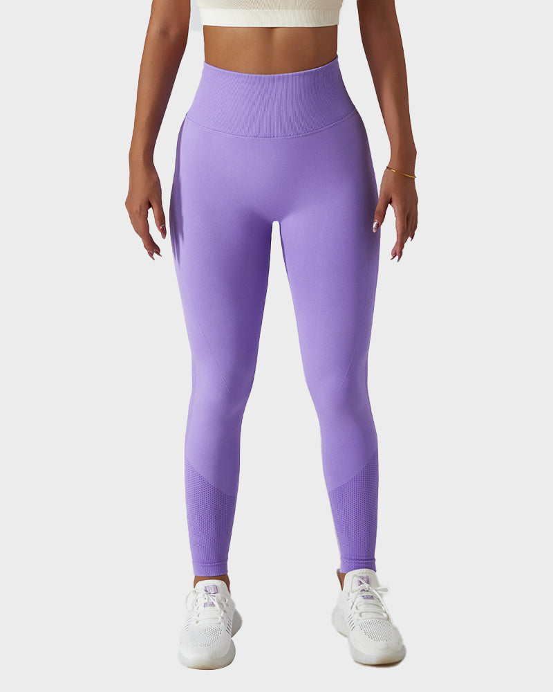 Leggings de fitness respirants en tricot sans couture pour soulever les fesses