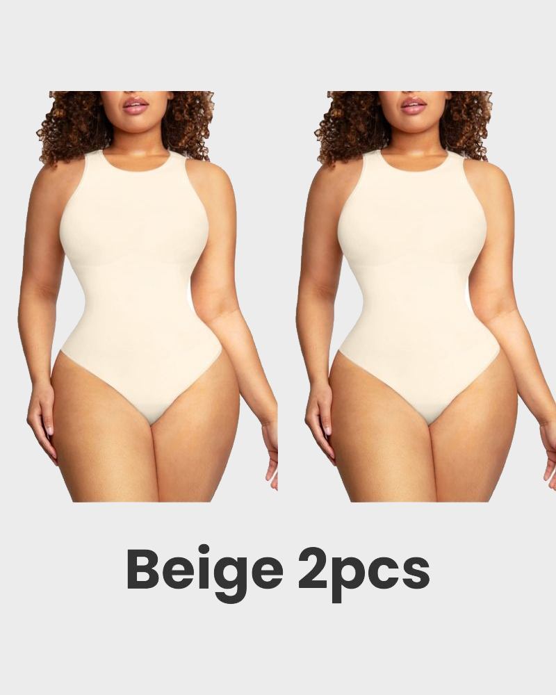 Body sculptant sans manches à col ras du cou SheCurve® Shapewear 