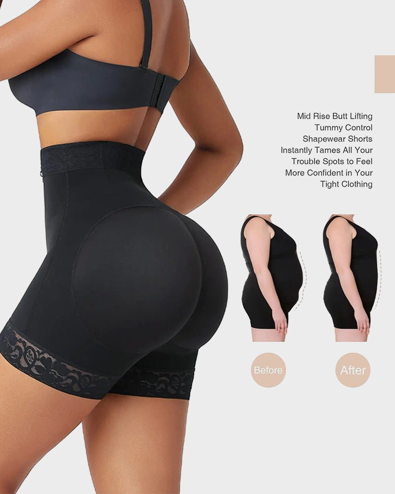 SheShape® Boned Sculpt High Waist Shorts