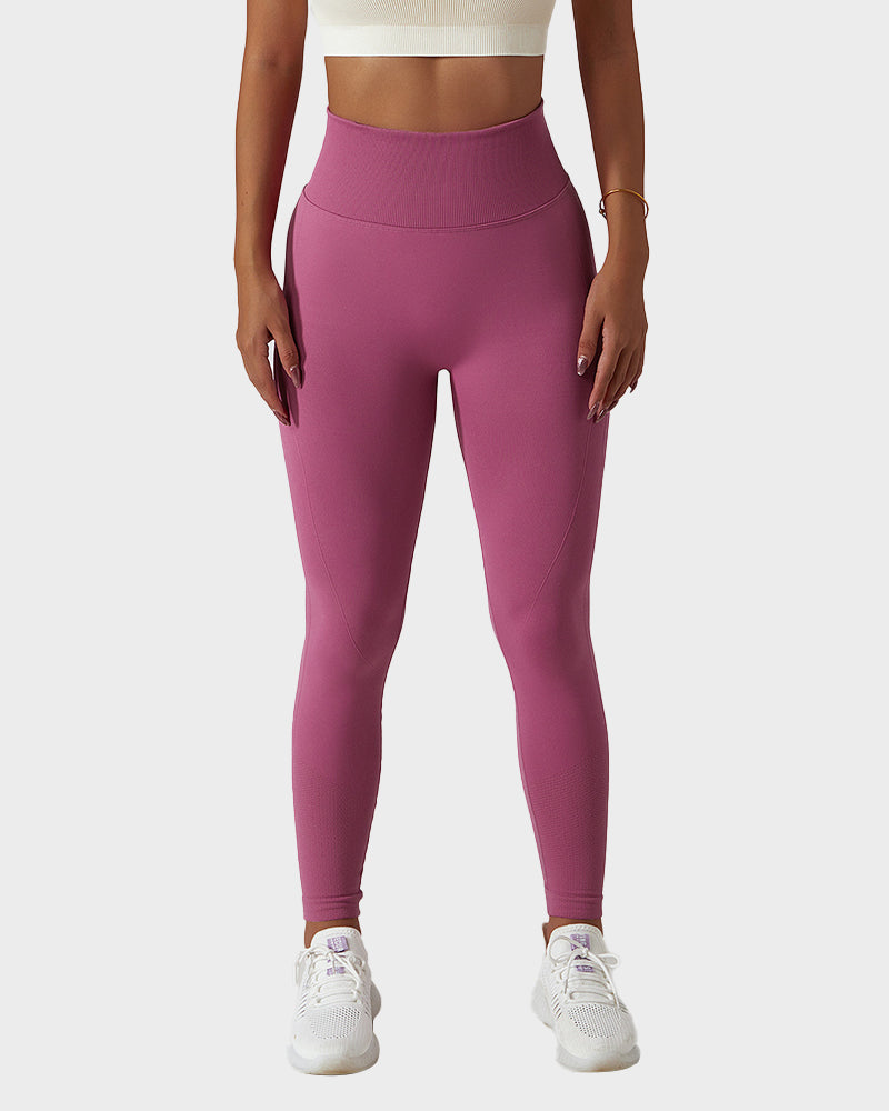 Leggings de fitness respirants en tricot sans couture pour soulever les fesses