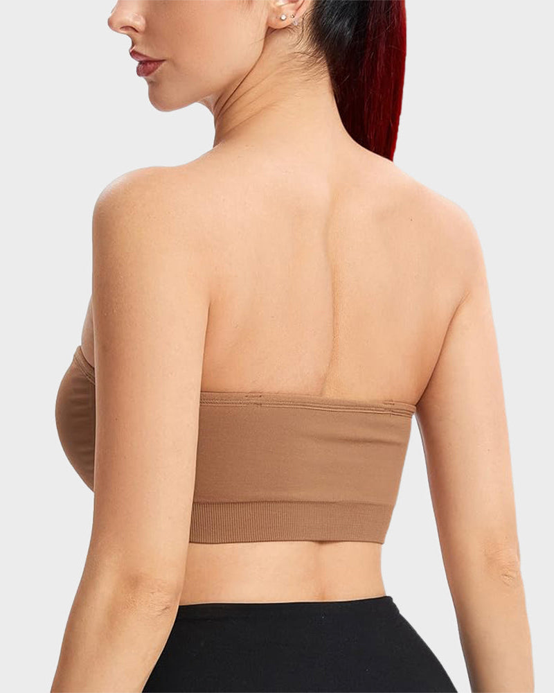 Non-Slip Bandeau Seamless Wireless Strapless Bra