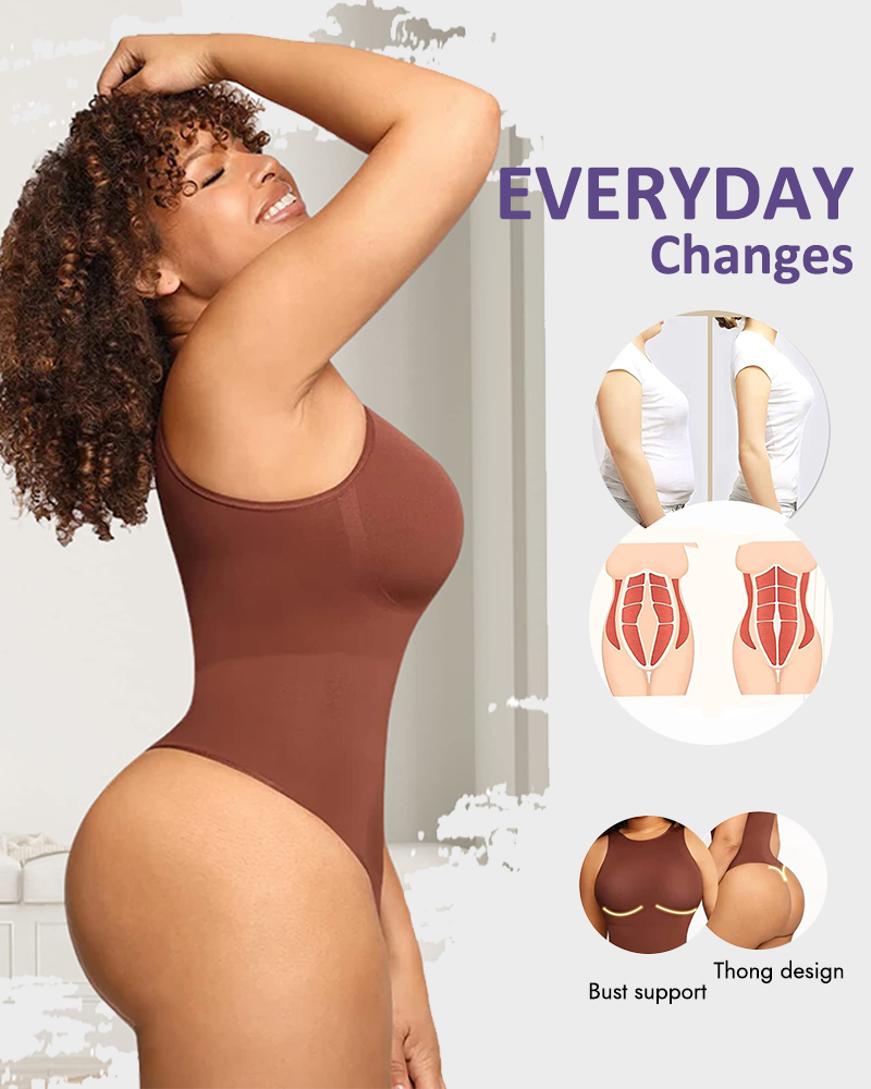 Body sculptant sans manches à col ras du cou SheCurve® Shapewear 