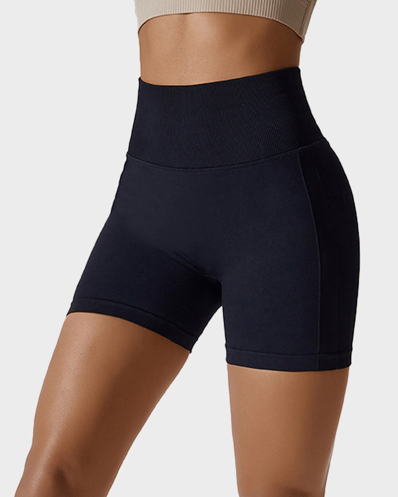 Short de fitness respirant en tricot sans coutures pour soulever les fesses