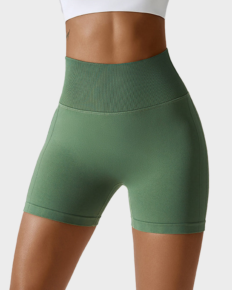 Short de fitness respirant en tricot sans coutures pour soulever les fesses