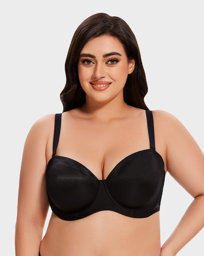 Soutien-gorge push-up confort non doublé avec bretelles amovibles