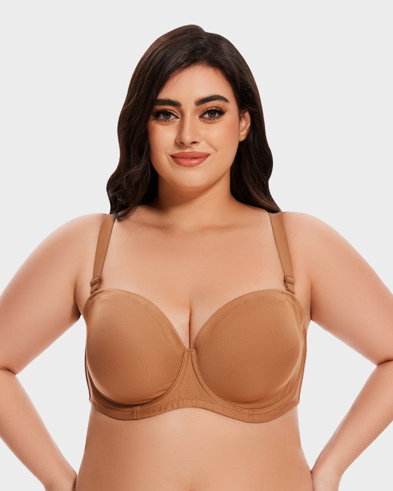 Soutien-gorge push-up confort non doublé avec bretelles amovibles