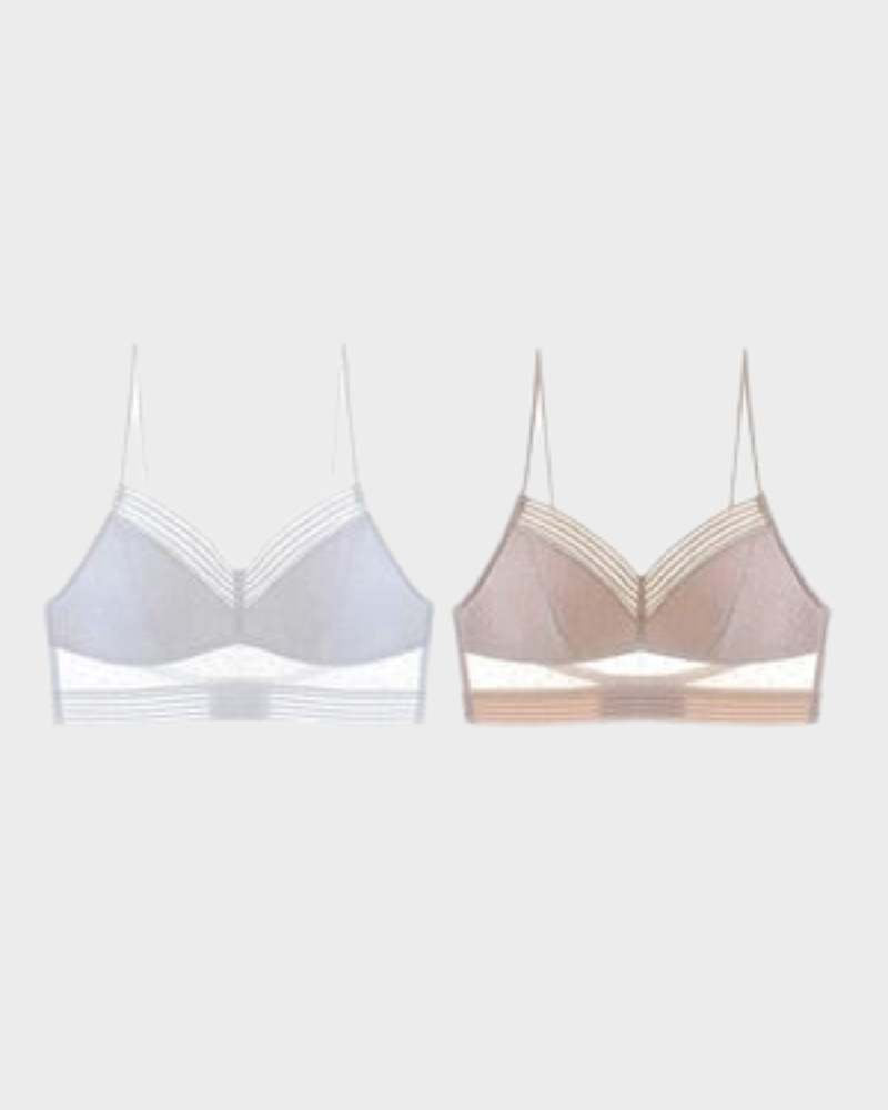 Extra-Wide Stretchy Band Soft Lace Bra