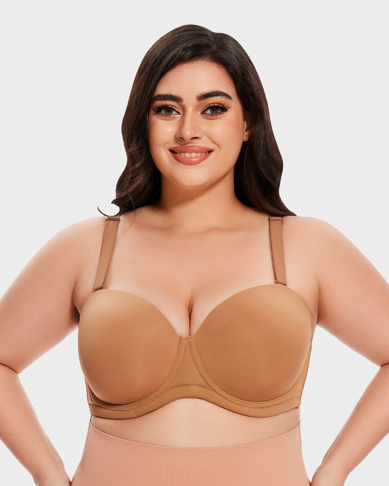 Soutien-gorge à armatures polyvalent avec bonnets moulés et bretelles amovibles