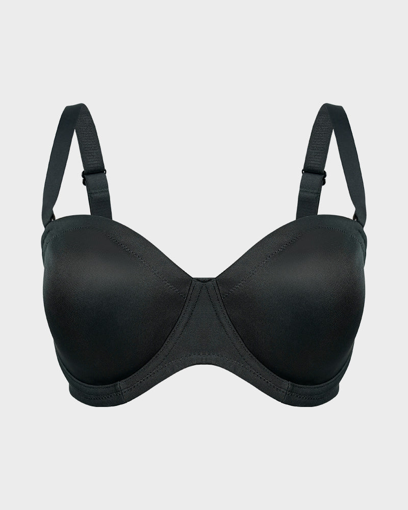 Soutien-gorge push-up confort non doublé avec bretelles amovibles