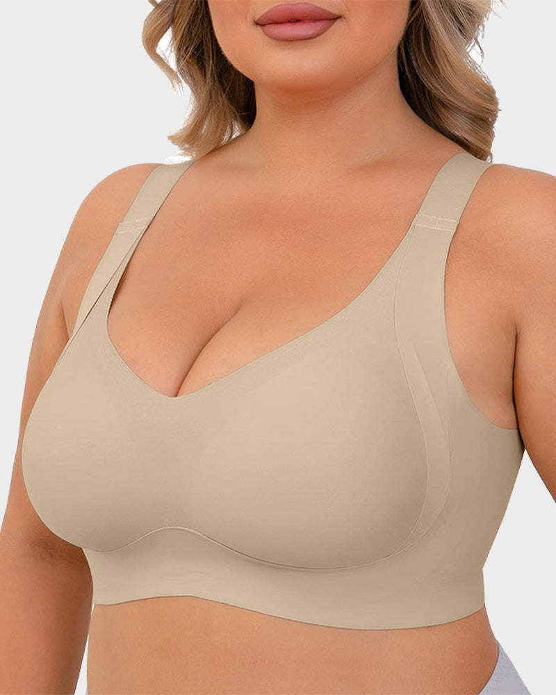 Daily Comfort Wireless Shaper Bra-BLACK+GREY+SKIN