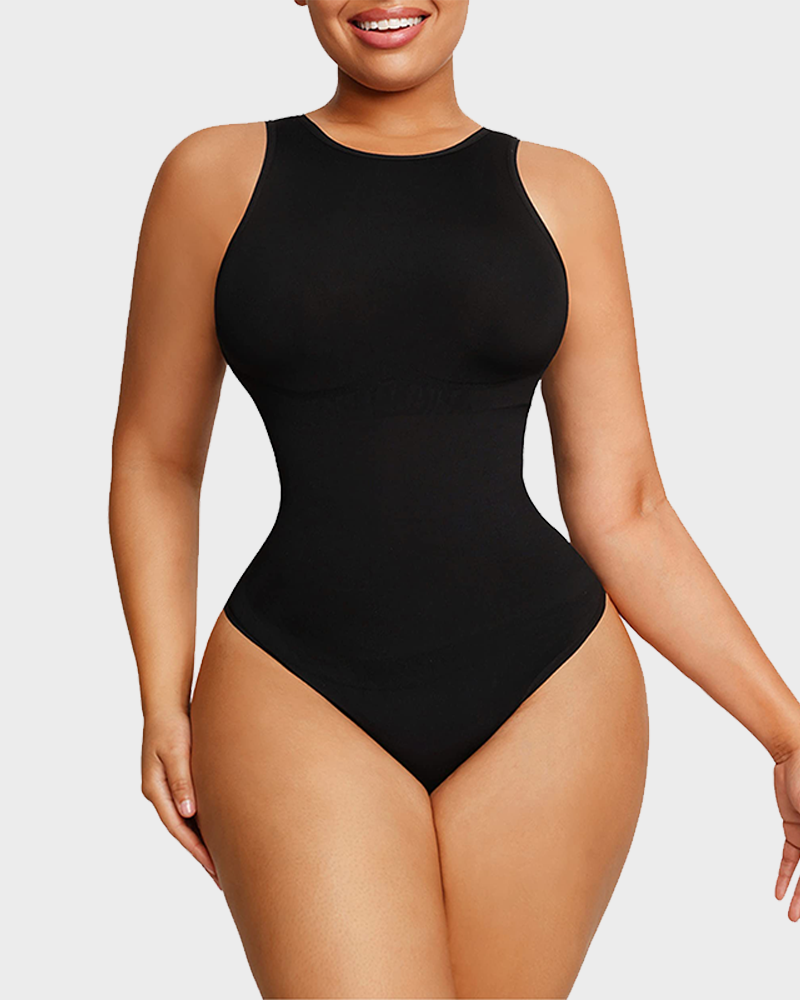 SheShape® Crew Neck Sleeveless Sculpting Bodysuit Shapewear