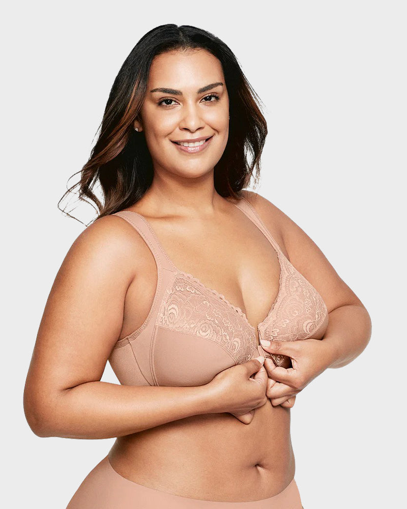 Nouveau soutien-gorge en dentelle à fermeture frontale SheCurve® (achetez-en 2 et obtenez 10 % de réduction, achetez-en 3 et obtenez 15 % de réduction)