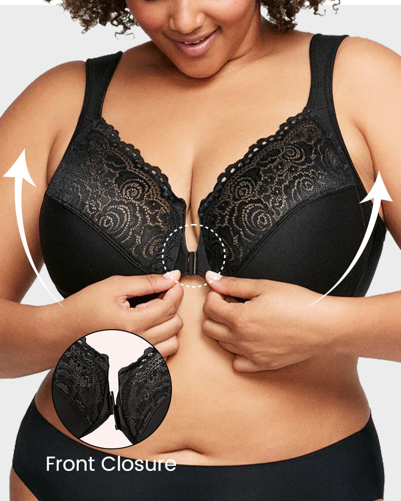 Nouveau soutien-gorge en dentelle à fermeture frontale SheCurve® (achetez-en 2 et obtenez 10 % de réduction, achetez-en 3 et obtenez 15 % de réduction)