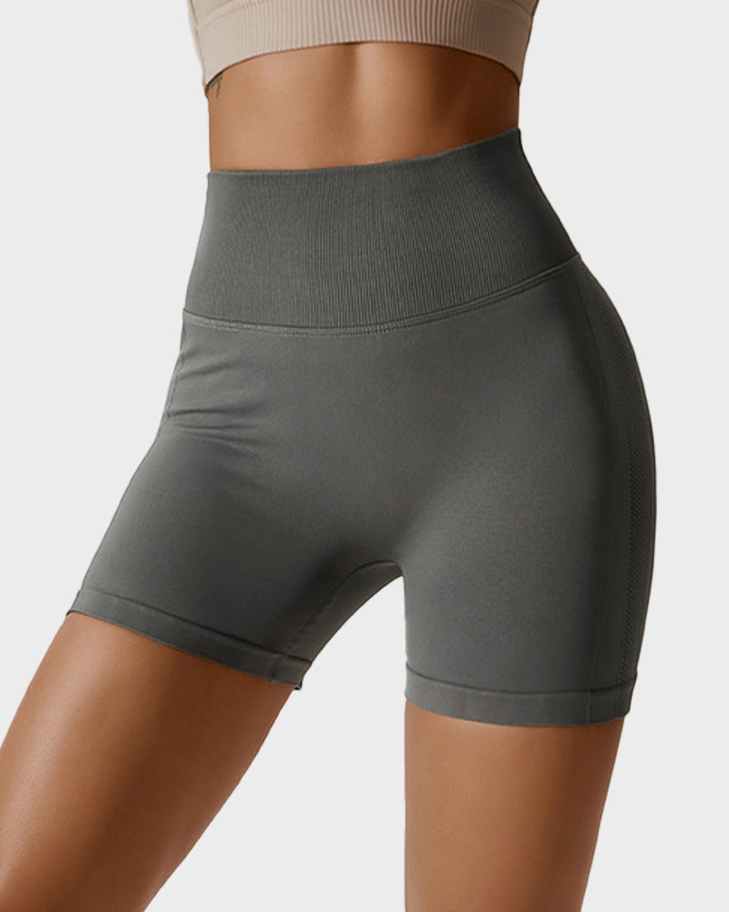 Short de fitness respirant en tricot sans coutures pour soulever les fesses