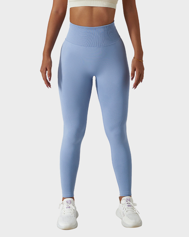 Leggings de fitness respirants en tricot sans couture pour soulever les fesses