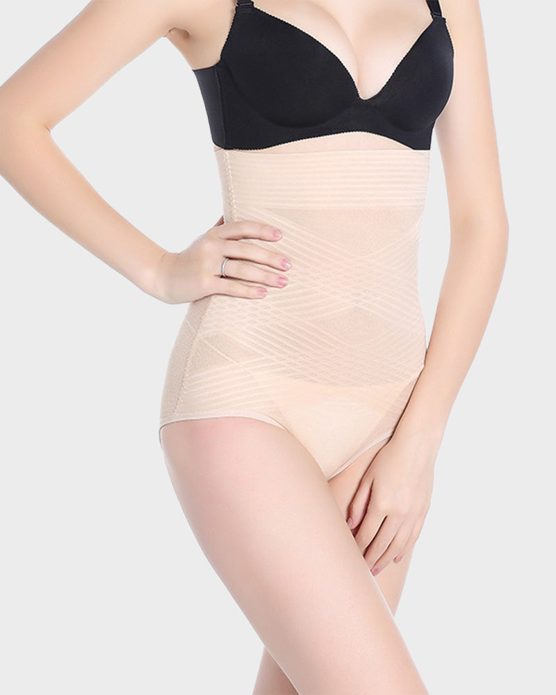 Women's slim cross design high waist and hip lift body Shapewear