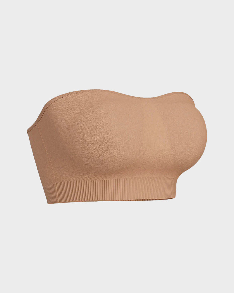 Non-Slip Bandeau Seamless Wireless Strapless Bra