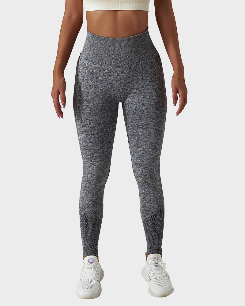 Leggings de fitness respirants en tricot sans couture pour soulever les fesses