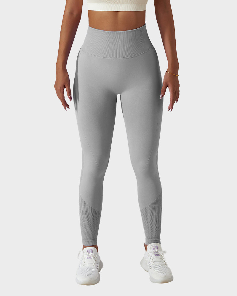 Leggings de fitness respirants en tricot sans couture pour soulever les fesses