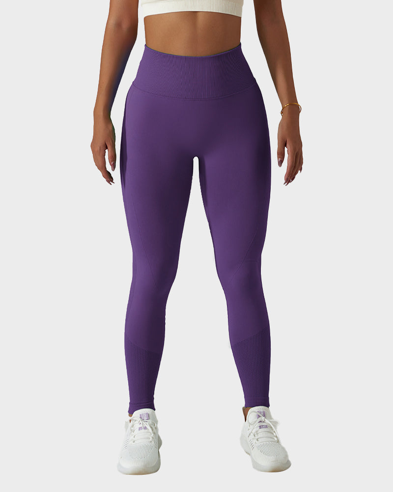 Leggings de fitness respirants en tricot sans couture pour soulever les fesses