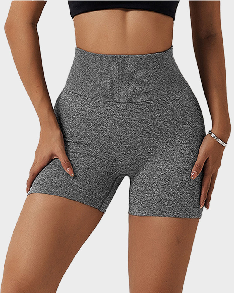 Short de fitness respirant en tricot sans coutures pour soulever les fesses