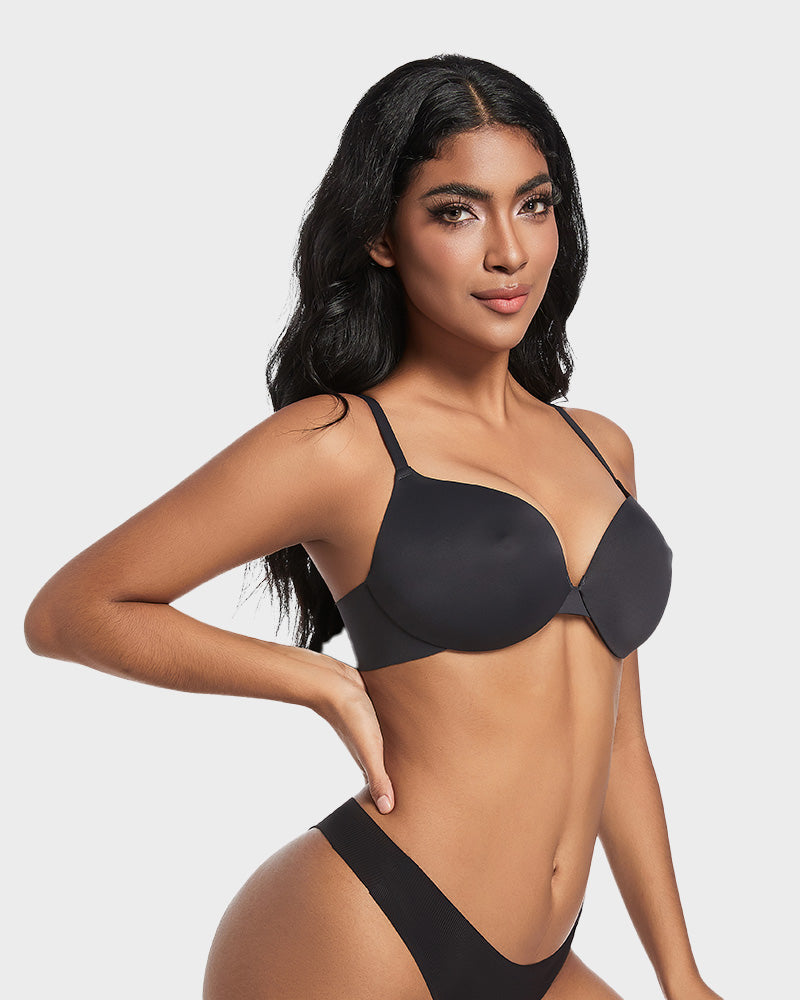 Soutien-gorge push-up pour tétons - Noir 