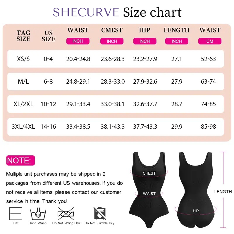 SheShape® Smoothing Seamless Tank Top Bodysuit Tummy Control Shapewear