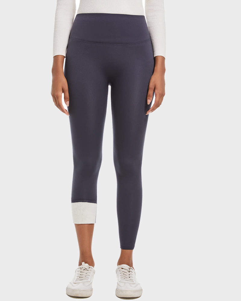 High Waist Butt Lifting Sherpa Fleece Lined Leggings