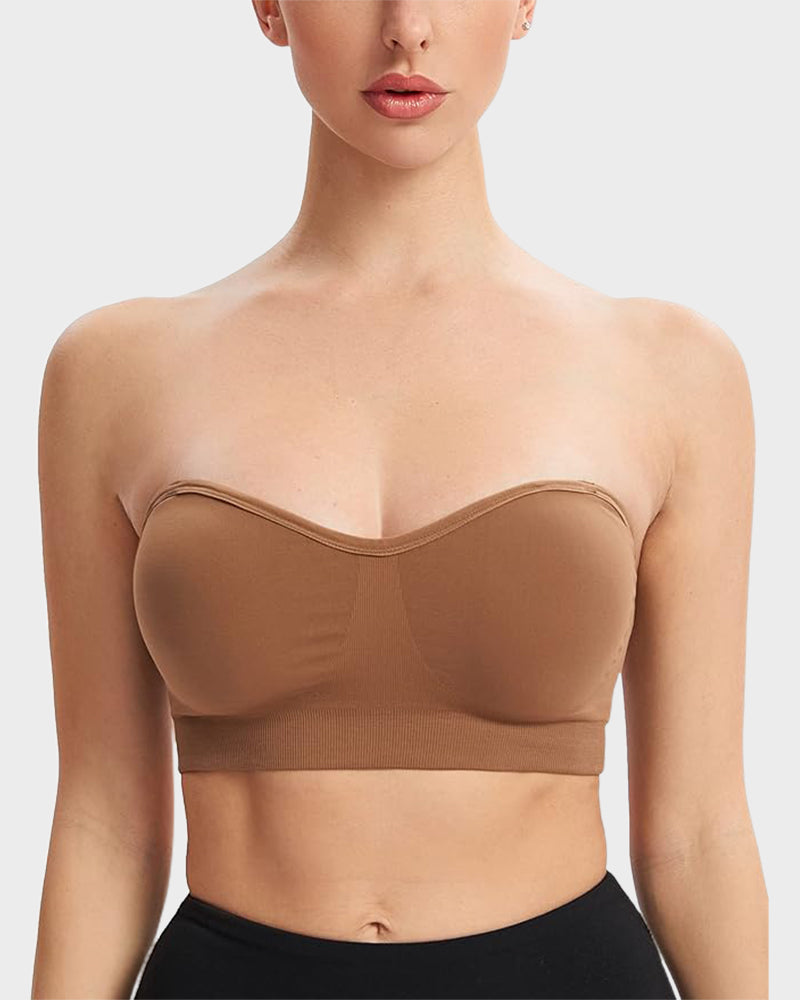 Sujetador bandeau antideslizante sin costuras, sin tirantes y sin aros SheCurve®