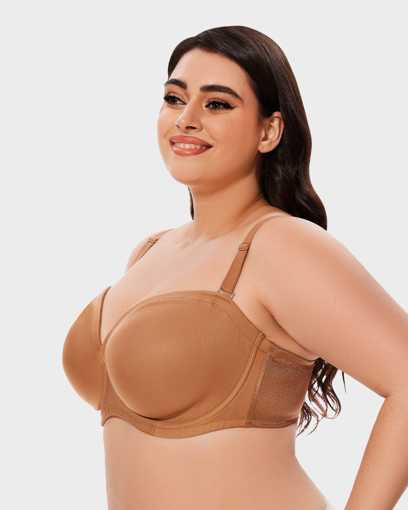 Soutien-gorge push-up confort non doublé avec bretelles amovibles