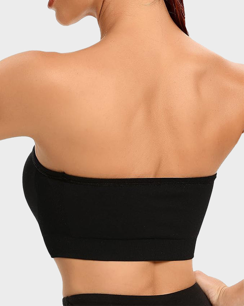 Non-Slip Bandeau Seamless Wireless Strapless Bra