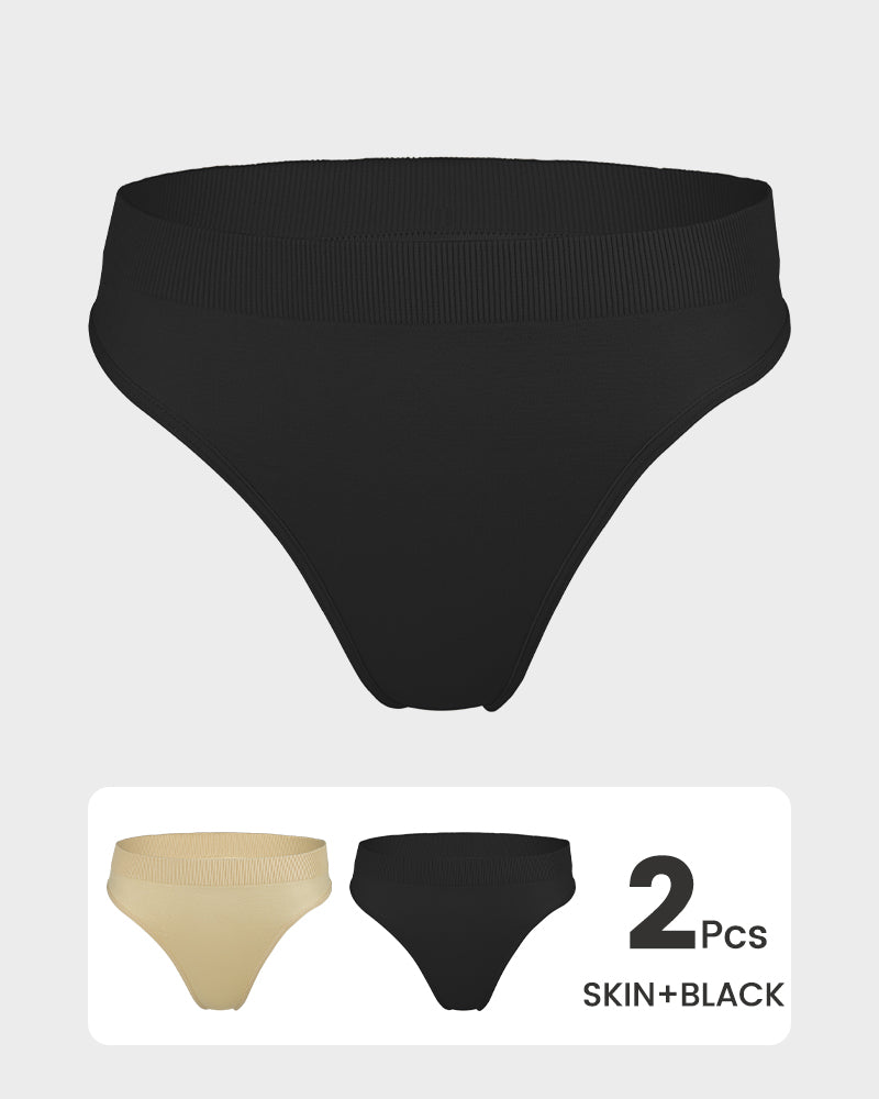 Culotte tanga confortable sans coutures (lot de 2) 