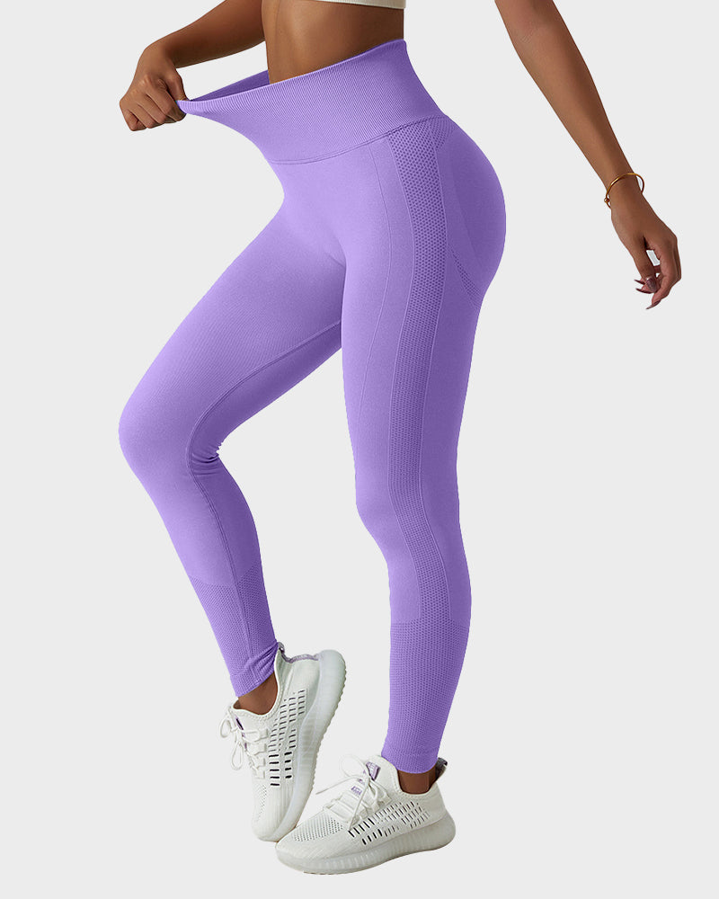 Leggings de fitness respirants en tricot sans couture pour soulever les fesses