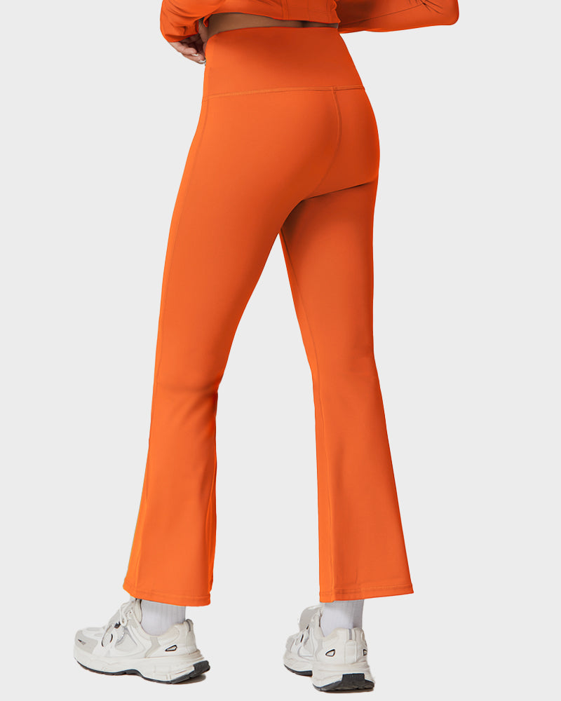 V-Cross Waist Active Flare Pants