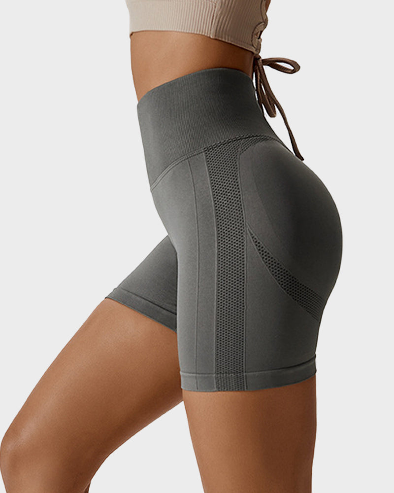 Short de fitness respirant en tricot sans coutures pour soulever les fesses