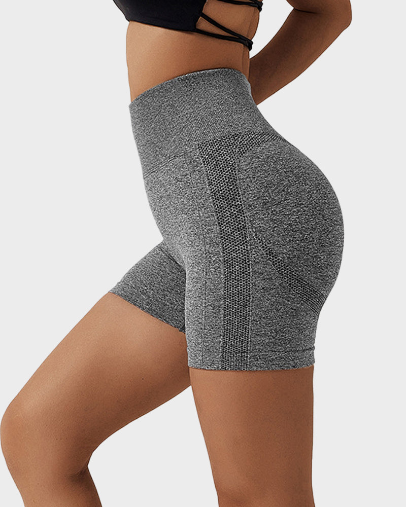 Short de fitness respirant en tricot sans coutures pour soulever les fesses