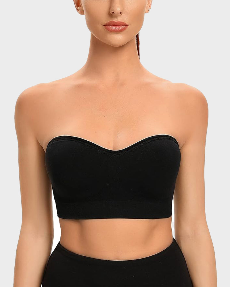 Non-Slip Bandeau Seamless Wireless Strapless Bra