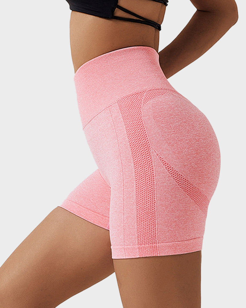 Short de fitness respirant en tricot sans coutures pour soulever les fesses