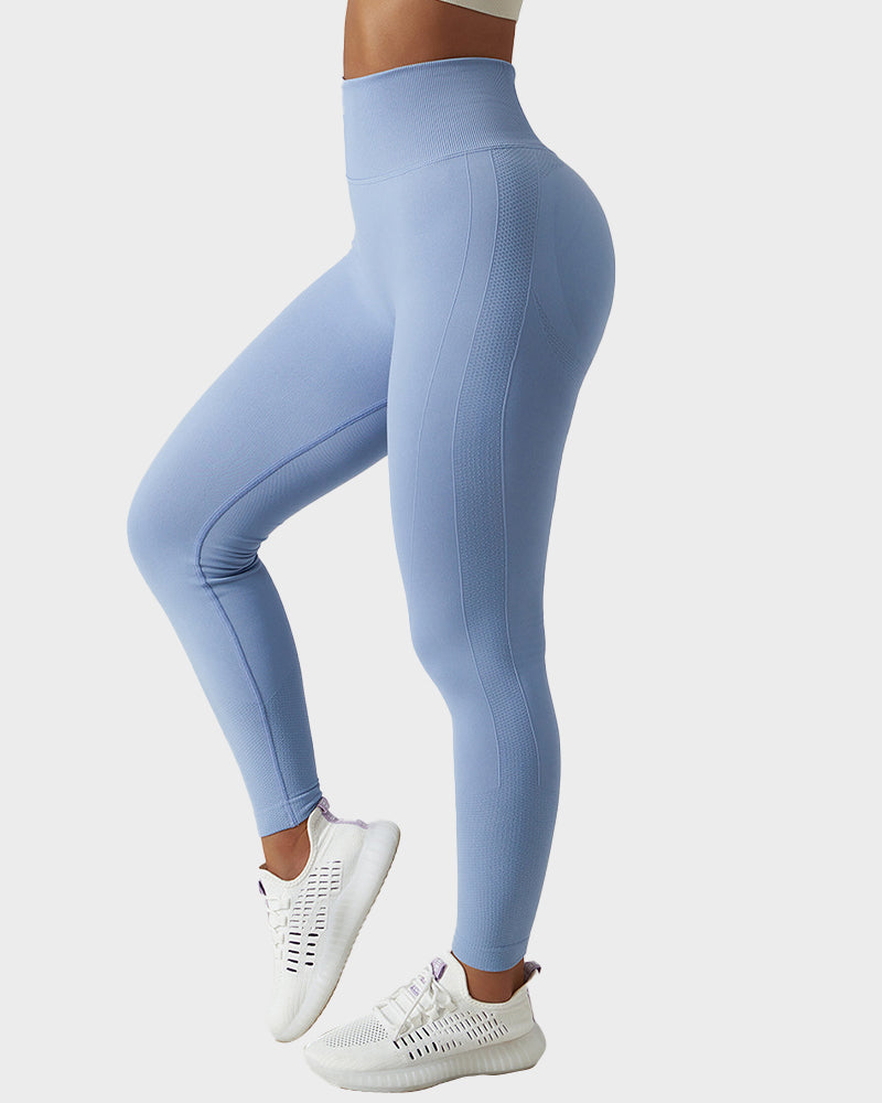 Leggings de fitness respirants en tricot sans couture pour soulever les fesses