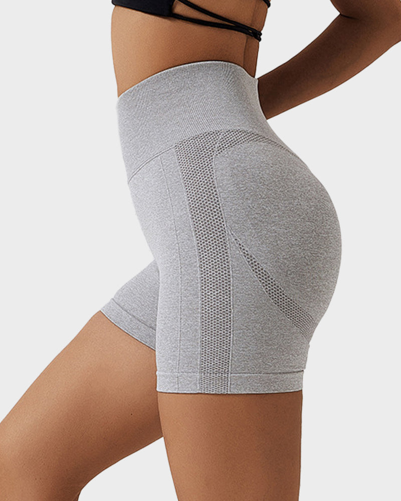 Short de fitness respirant en tricot sans coutures pour soulever les fesses