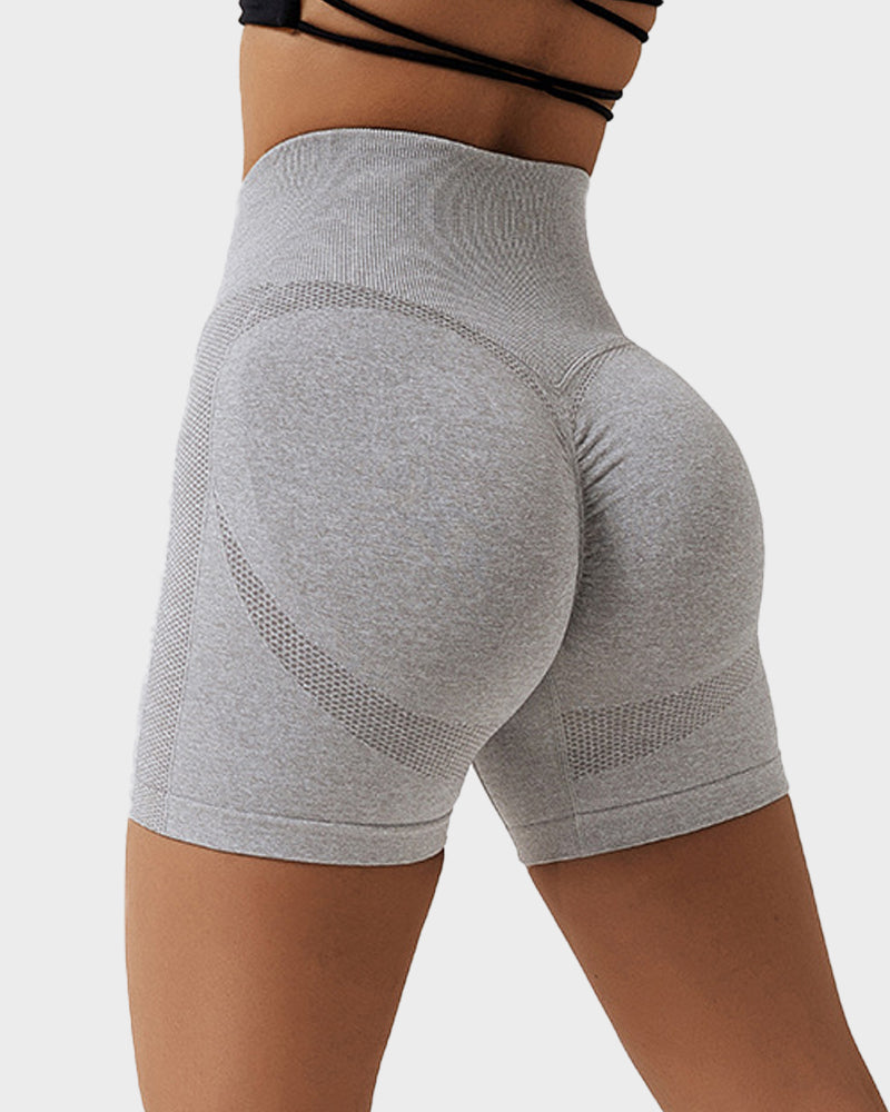 Short de fitness respirant en tricot sans coutures pour soulever les fesses