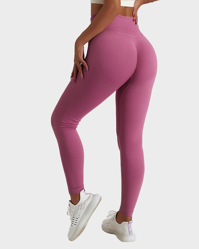 Leggings de fitness respirants en tricot sans couture pour soulever les fesses